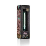 Rocks Off Vibrator Touch Of Velvet Waterproof Bullet Vibrator - Aqua Lily