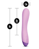 Blush Novelties Vibrator Wellness G Curve Waterproof Silicone G-Spot Vibrator - Purple