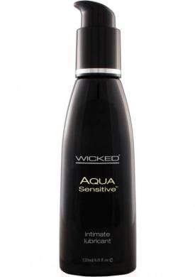 Wicked Sensual Care Lubricant Wicked Aqua Sensitive Unscented Water Based Lube 4 oz