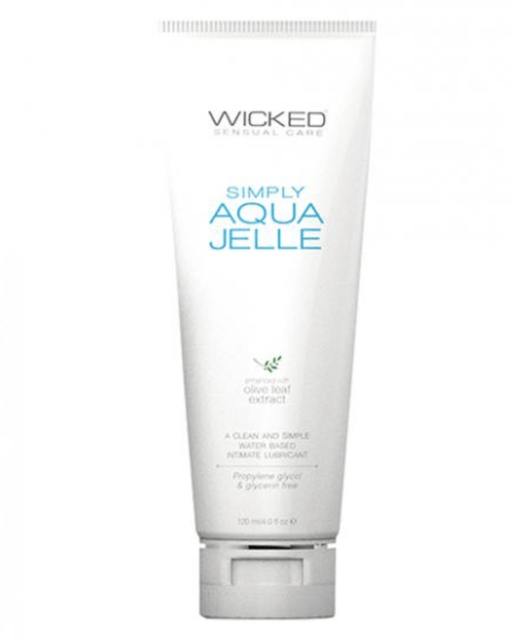 Wicked Lubes Lubricant Wicked Simply Aqua Jelle Water Based Lubricant  4oz