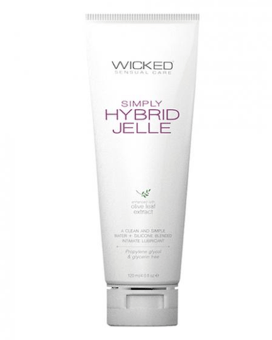Wicked Lubes Lubricant Wicked Simply Hybrid Jelle Lubricant  4 oz
