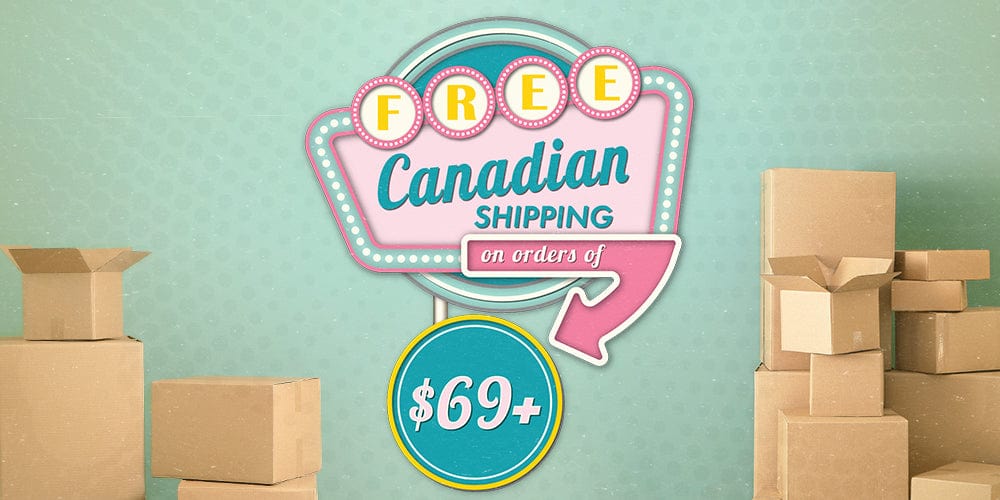 Free Canadian shipping on orders of $69